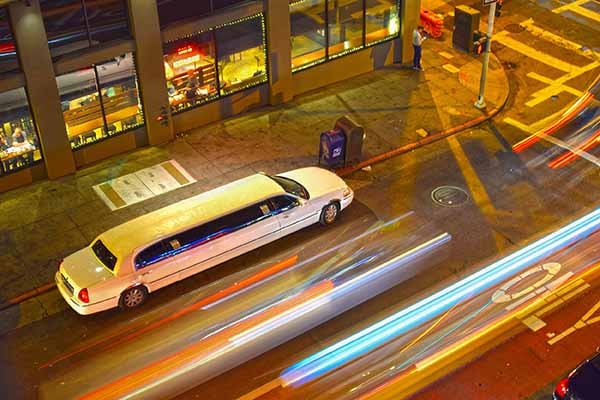 Limo Service Berwyn at night